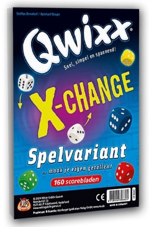 White Goblin Games: Qwixx X-Change scoreblokken